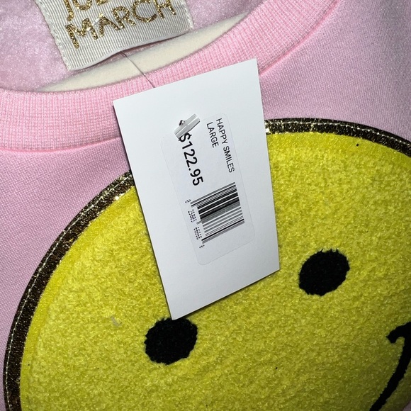Absolutely adorable Judith March happy face sweatshirt size large new! - Picture 2 of 2